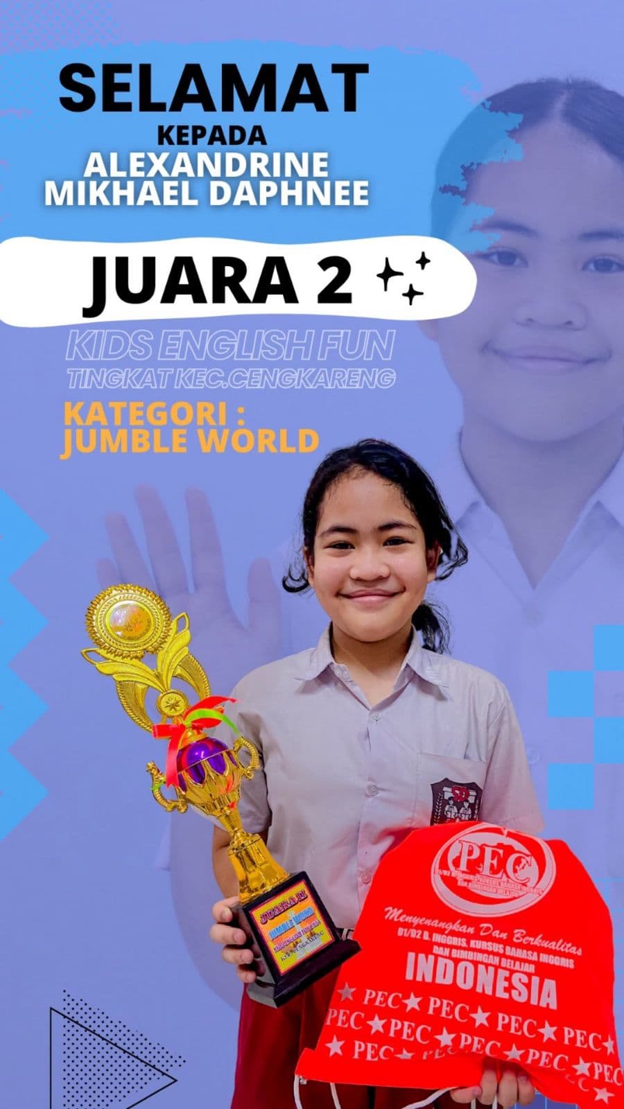 Lomba Kids English Fun - Tingkat Cengkareng (Juara 2)